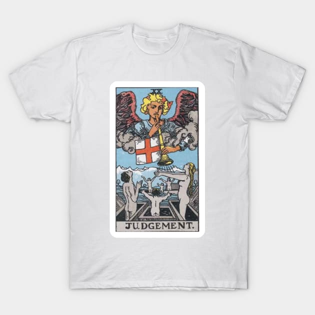 Judgement, Raider Waite Tarot, Divination Tarot T-Shirt by snowshade